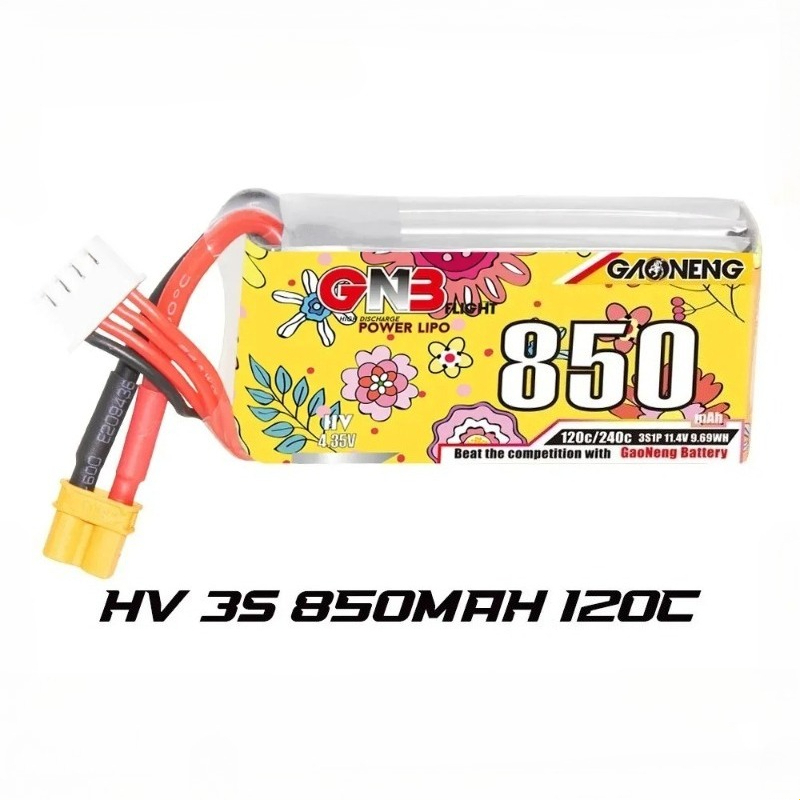 1pcs new GNB LiHV 3S 11.4V 850 - Drone Battery 3S recension och pris